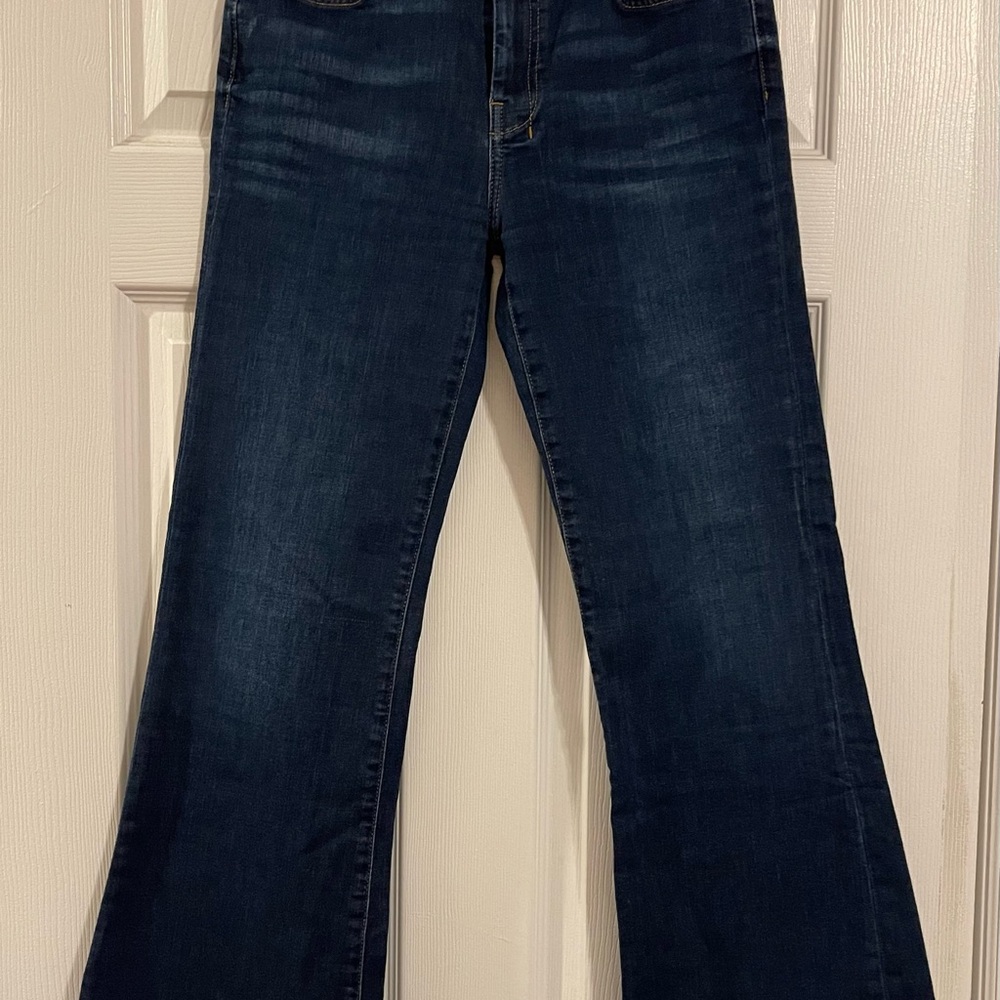 7 For All Mankind Deep Indigo Flare Jeans